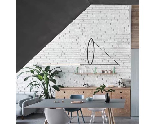 Подвесной светильник SUSPENSION CERCLE ET TRAIT – GRAPHITE SATINE L120 ImperiumLoft