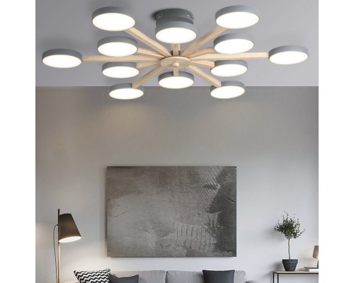 Потолочная люстра TURNA L12 Grey