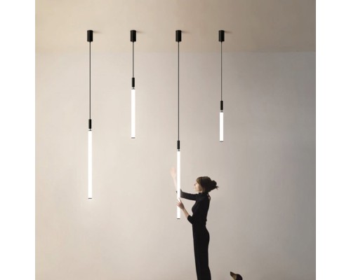 Подвесной светильник DELIA L100 black 4000К ImperiumLoft