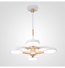 Люстра на штанге TURNA DBL L6 White ImperiumLoft