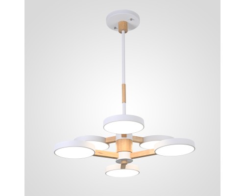 Люстра на штанге TURNA DBL L6 White ImperiumLoft