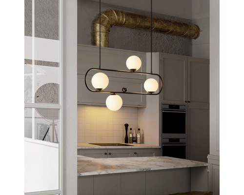 Подвесной реечный светильник HOOP L120 Bronze