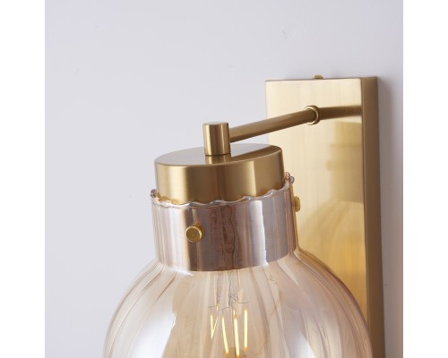 Бра Heathfield Lighting - Medina Wall brass/amber
