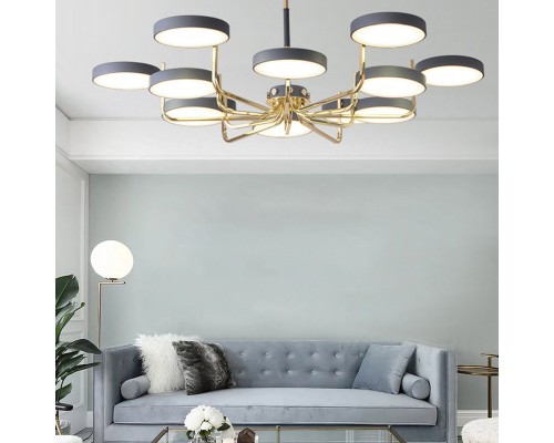 Люстра на штанге TAVIS D78 Gray