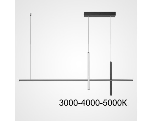 Подвесной светильник SQUIRREL L150 Black Трехцветный свет ImperiumLoft