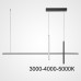 Подвесной светильник SQUIRREL L150 Black Трехцветный свет ImperiumLoft