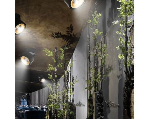 Потолочный светильник AGENDA black+gold 10W ImperiumLoft