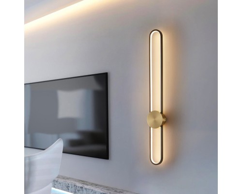 Настенный светильник HEIDY L H90 Brass Black