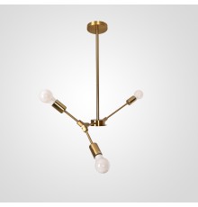 Люстра на штанге LATE D55 Gold ImperiumLoft