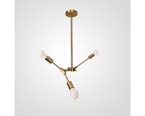 Люстра на штанге LATE D55 Gold ImperiumLoft