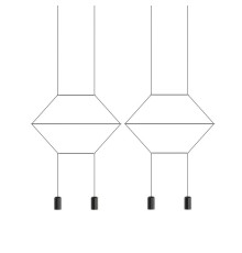 Подвесной светильник Via Wireflow polyhedral 4 Lineal Pendant Light ImperiumLoft