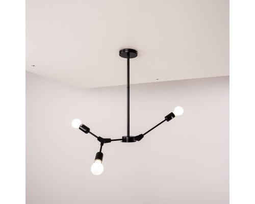 Люстра на штанге LATE D55 Black ImperiumLoft