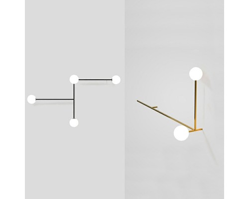 Настенный светильник LINES 4 Black ImperiumLoft