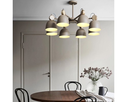 Люстра на штанге ROLLA 6 Gray