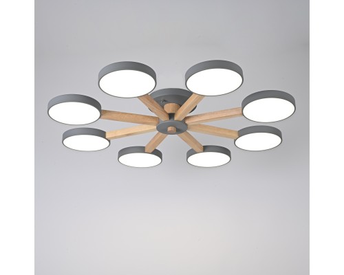 Потолочная люстра TURNA 8 Gray