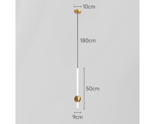 Подвесной светильник WAND VRT B H50 Brass ImperiumLoft