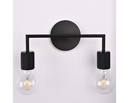 Бра RH Utilitaire Double Sconce Black