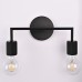 Бра RH Utilitaire Double Sconce Black