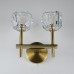 Бра Boule de Cristal Double Sconce Brass