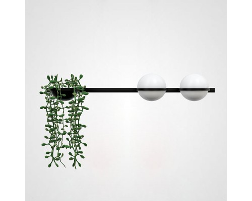 Бра PALMA Wall lamp 2 шара + 1 вазон горизонтальная