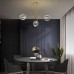 Люстра на штанге Адель Branching Bubble Chandelier L11 Black Amber ImperiumLoft
