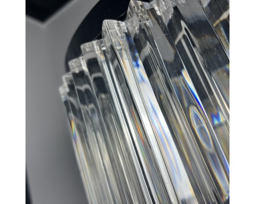 Подвесная люстра RH 1920s Odeon Clear Glass Black 180 ImperiumLoft