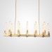 Люстра на штанге CANELLE Linear Chandelier 12 Modern Brass