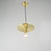 Подвесной светильник RH Utilitaire Disk Shade Pendant Brass ImperiumLoft