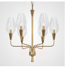 Подвесная дизайнерская люстра Viola 6 Прозрачный ImperiumLoft