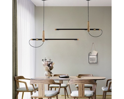 Подвесная люстра BARCKER Light wood ImperiumLoft