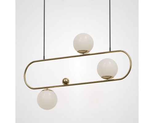 Подвесной реечный светильник HOOP L90 Bronze