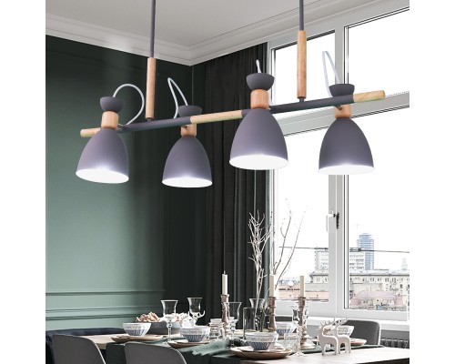 Подвесной реечный светильник TRIF WOOD LONG Green