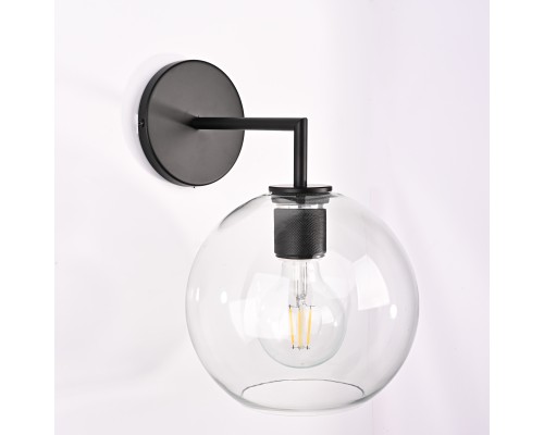 Бра RH Utilitaire Globe Shade Single Sconce Black