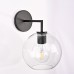 Бра RH Utilitaire Globe Shade Single Sconce Black