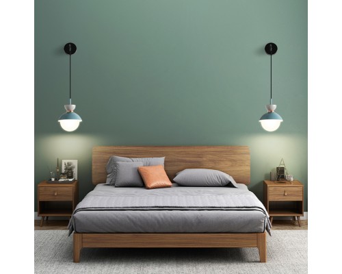 Настенный светильник POMPON WALL Grey Pink ImperiumLoft