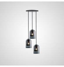 Подвесной светильник ARIA 3 lamps Disk Amber ImperiumLoft