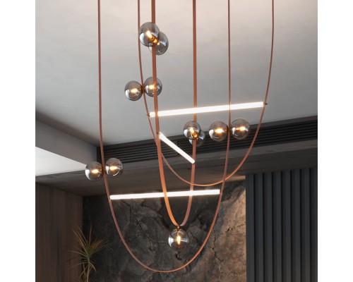 Подвесной светильник FABIUS H160 P3 Brown ImperiumLoft