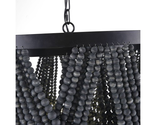 Подвесная люстра Amelia Wood Bead Chandelier ImperiumLoft