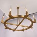 Люстра на штанге CANELLE Round Chandelier 8 Modern Brass