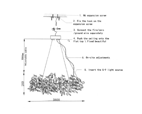 Подвесная люстра CARAMELLY A D60 ImperiumLoft