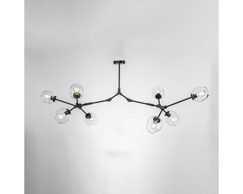 Люстра на штанге Адель Branching Bubble Chandelier L11 Black Amber ImperiumLoft