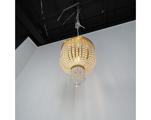 Потолочная люстра JACQUELINE WHITE SCONCE brass