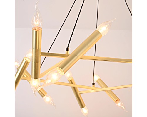 Подвесная люстра JONATHAN BROWNING Le Pentagone Chandelier 20 Light ImperiumLoft