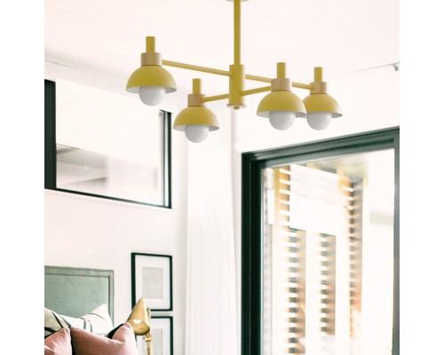 Люстра на штанге FANTA A 8 lights Yellow