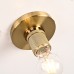 Потолочный светильник RH Utilitaire Socket Flushmount Brass ImperiumLoft