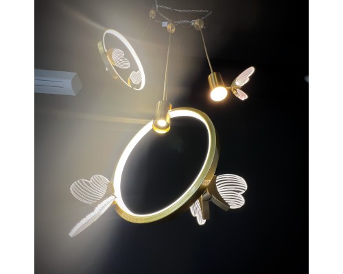 Подвесной светильник BABETTA RING 2 brass 4000К