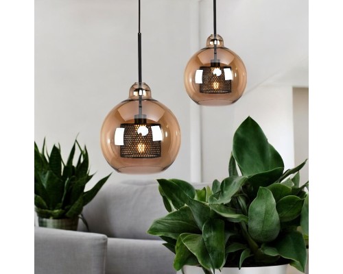 Подвесной светильник CATCH AMBER Pear L D30 ImperiumLoft