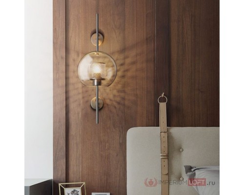 Настенный светильник CATCH WALL ball L58 brass ImperiumLoft