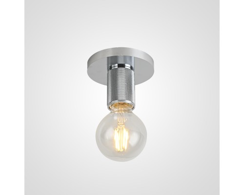 Потолочный светильник RH Utilitaire Socket Flushmount Silver ImperiumLoft