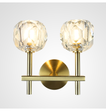 Бра Boule de Cristal Double Sconce Brass ImperiumLoft